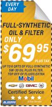 Full-Synthetic Oil & Filter Full-Synthetic Oil & Filter