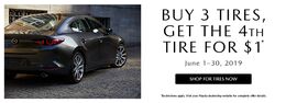 Buy 3 Tires Get the 4th Tire for $1 Buy 3 Tires Get the 4th Tire for $1
