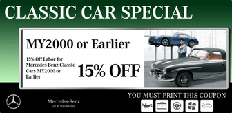 15% off Labor for Classic Cars 15% off Labor for Classic Cars