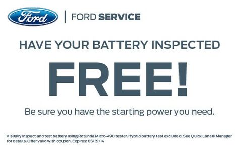Free Battery Inspection Free Battery Inspection