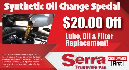 Synthetic Oil Change Special Synthetic Oil Change Special