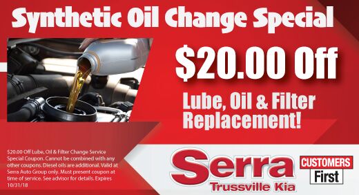 Synthetic Oil Change Special Synthetic Oil Change Special