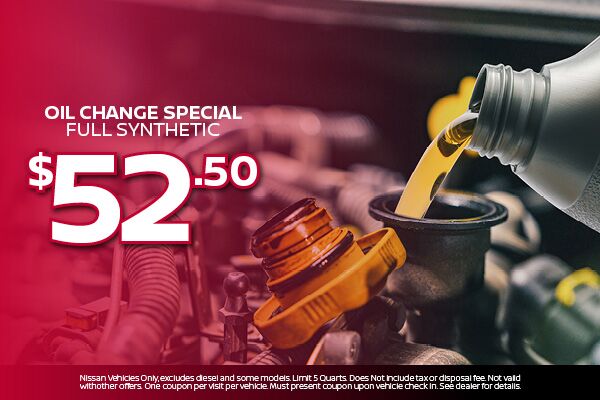 Oil Change Special Full Synthetic Oil Change Special Full Synthetic