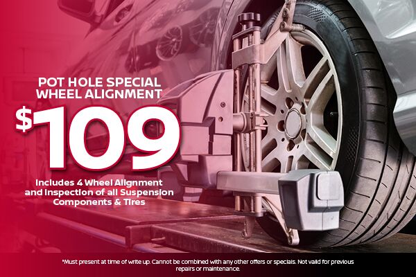 Pot Hole Special Wheel Alignment Pot Hole Special Wheel Alignment