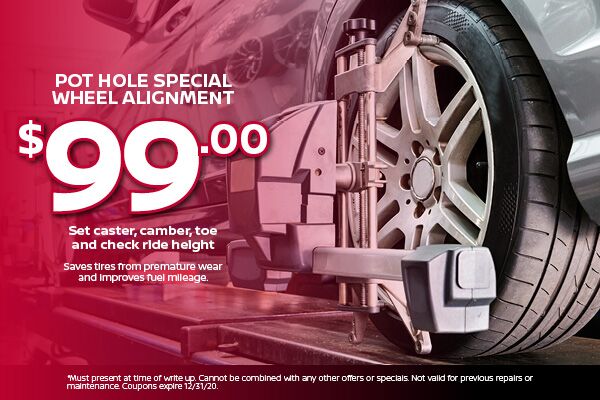 Pot Hole Special Wheel Alignment Pot Hole Special Wheel Alignment