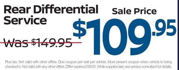 Rear Differential Service Rear Differential Service