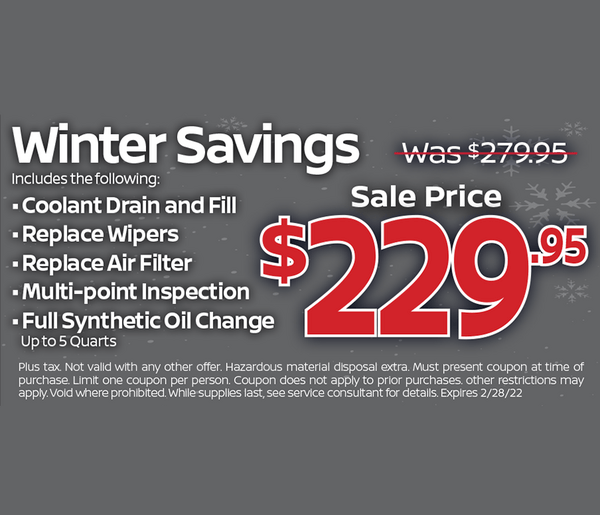 Winter Savings Winter Savings