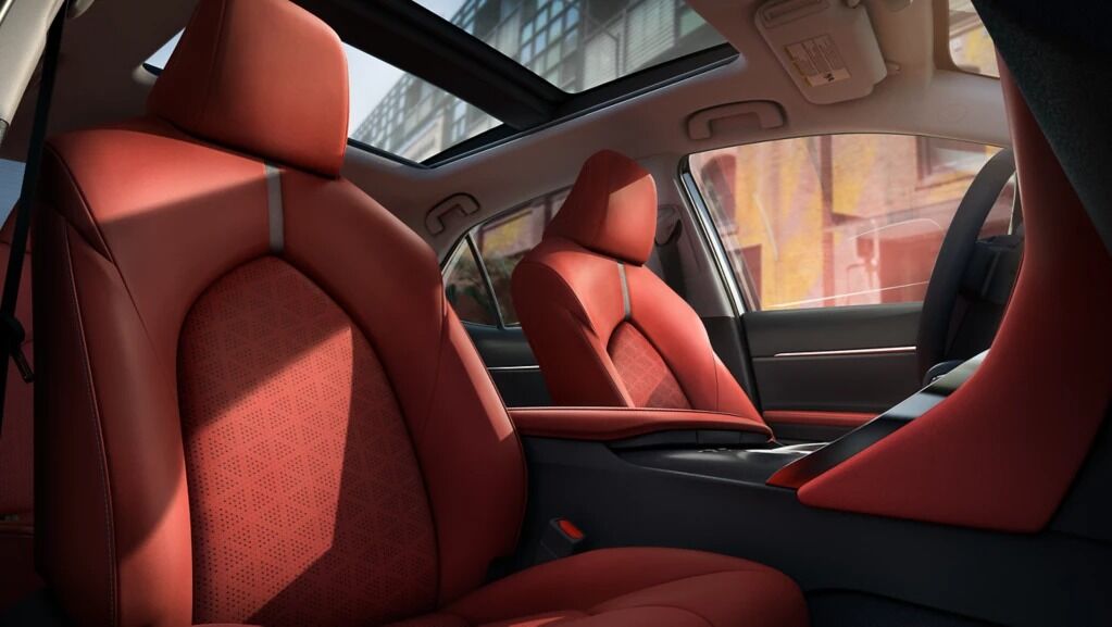 Available Cockpit Red Leather-Trimmed Seats Available Cockpit Red Leather-Trimmed Seats