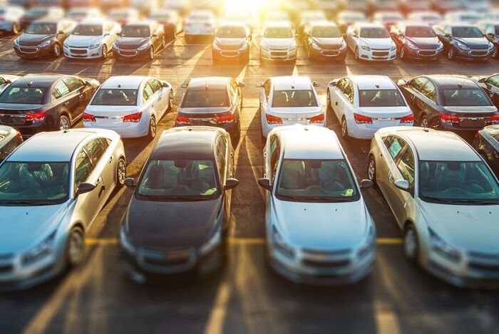 Row of cars Row of cars