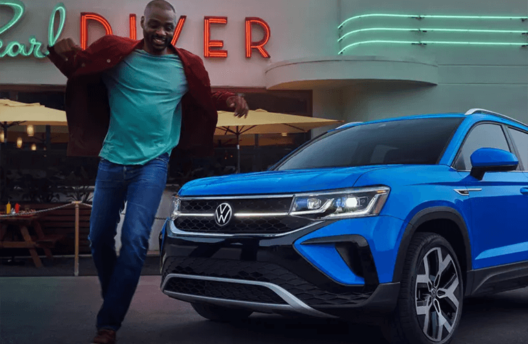 Blue Volkswagen Taos