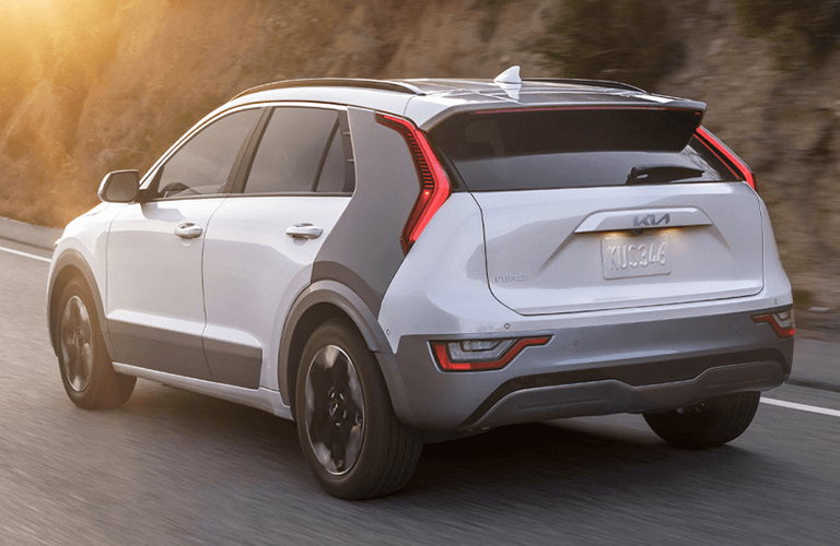2024 Kia Niro EV rear view on a road