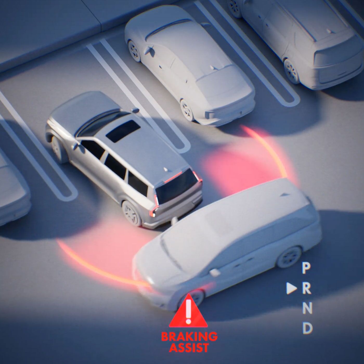 2026 Kia K4 Hatchback illustration rear cross traffic collision avoindance assist