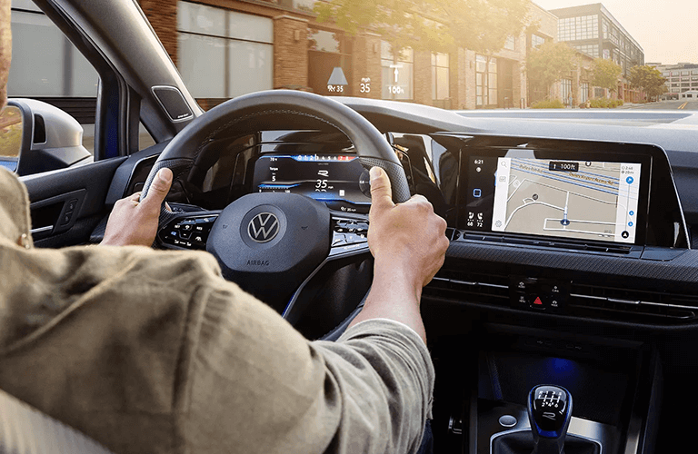 Behind the Wheel of a New Volkswagen
