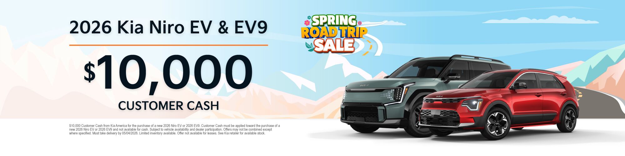 APR26 Niro EV EV9 Cash APR26 Niro EV EV9 Cash