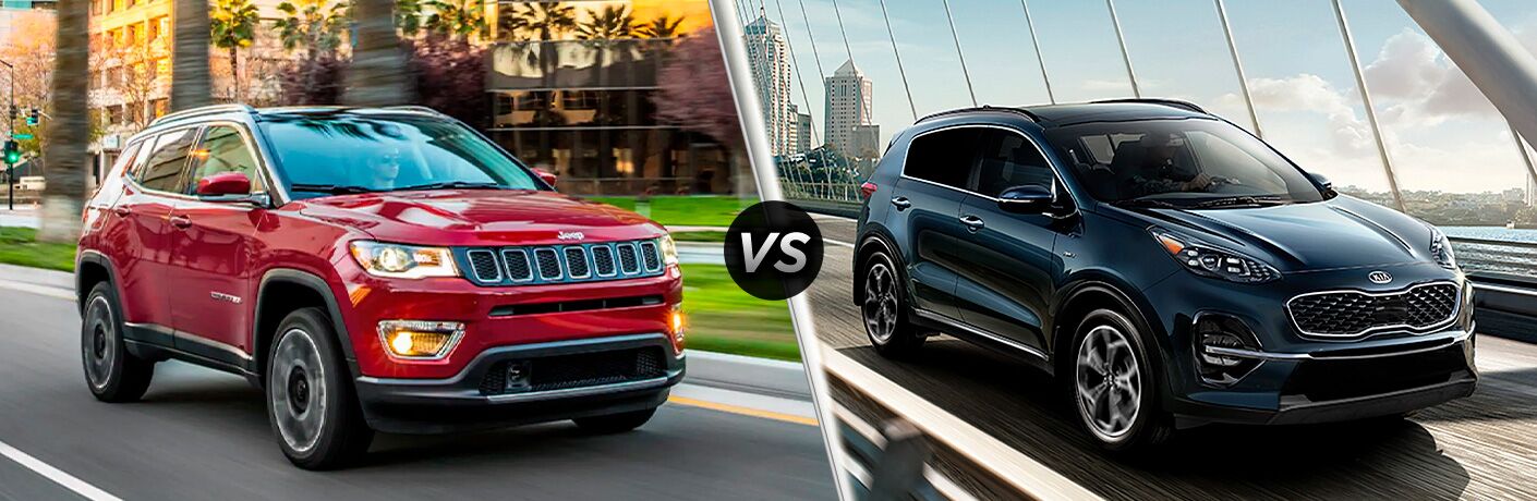 Jeep Compass vs 2021 Kia Sportage Jeep Compass vs 2021 Kia Sportage