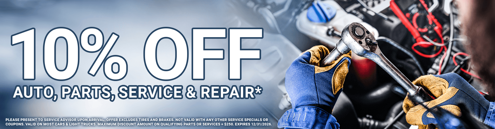 10% off auto, parts, service, and repair 10% off auto, parts, service, and repair