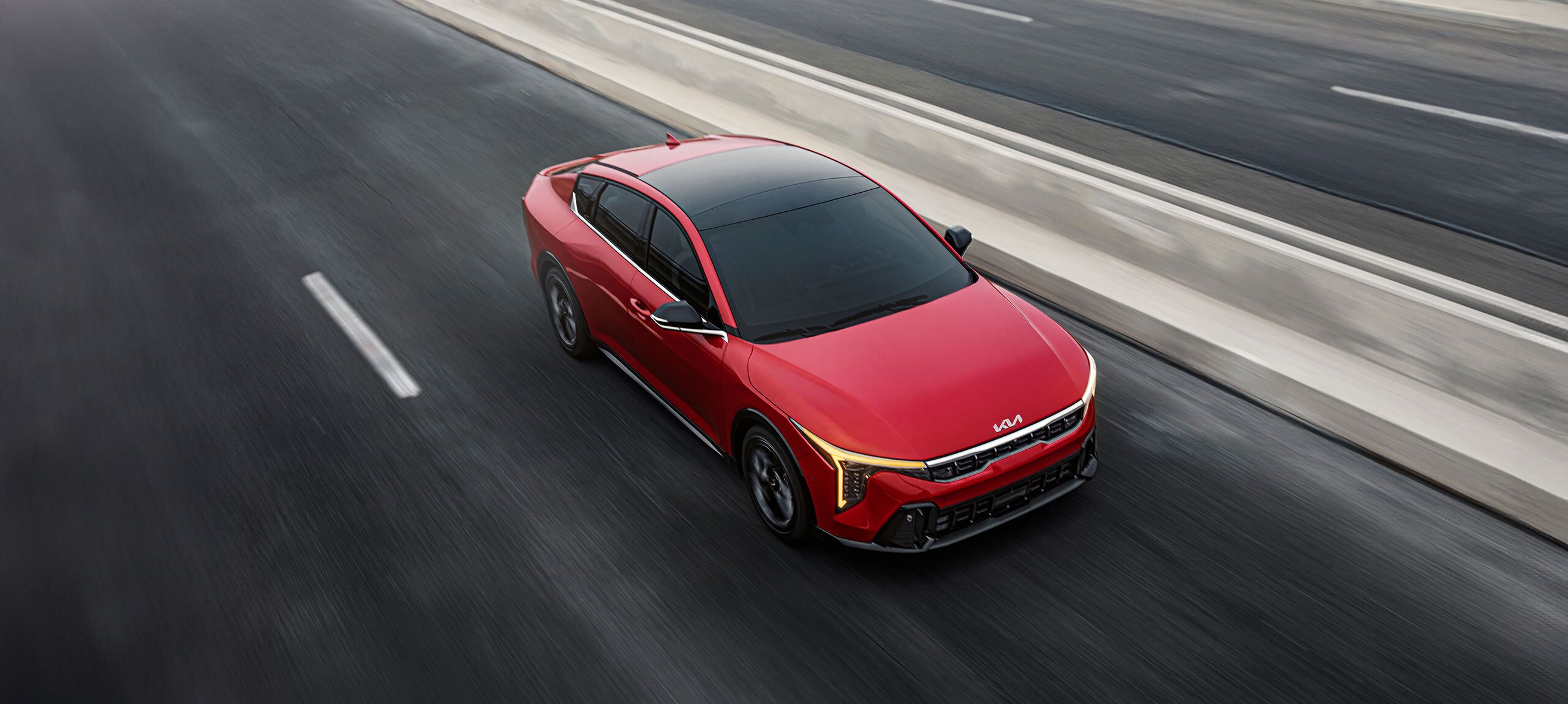 2026 Kia K4 Sedan exterior ultra-wide sunroof