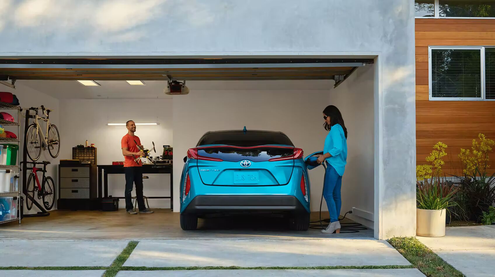 Prius Prime LE shown in Blue Magnetism Prius Prime LE shown in Blue Magnetism