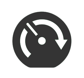 Acceleration - speed gauge icon Acceleration - speed gauge icon