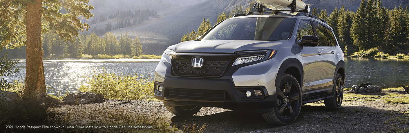 2021 Honda Passport parked near a river 2021 Honda Passport parked near a river