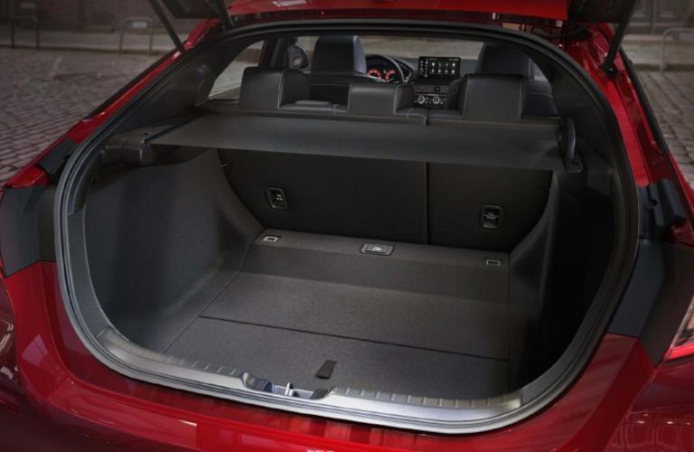 cargo area of the 2025 Honda Civic Hatchback