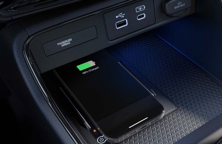 Wireless charging in the 2024 Honda CR-V Hybrid