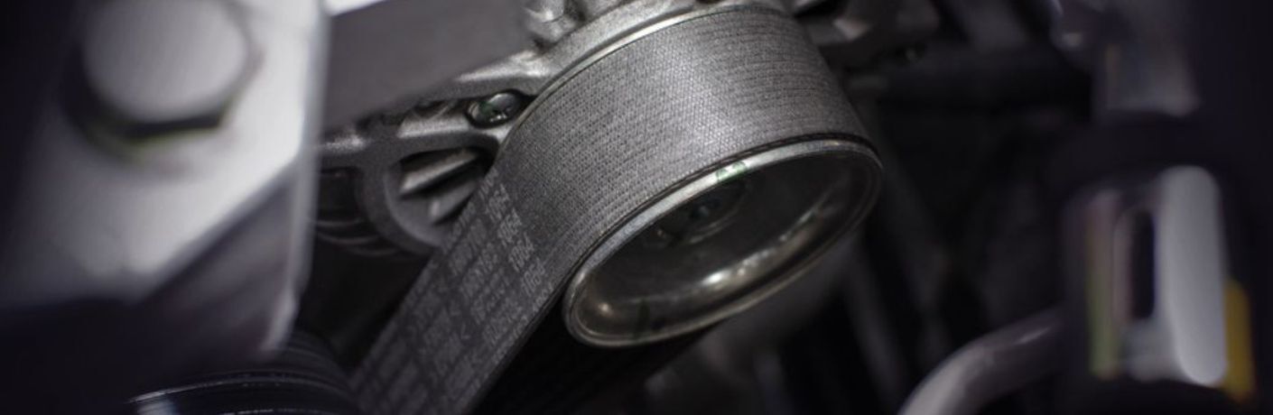 A timing belt in a vehicle