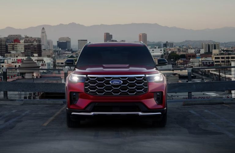2026 Ford Explorer front seats in a city