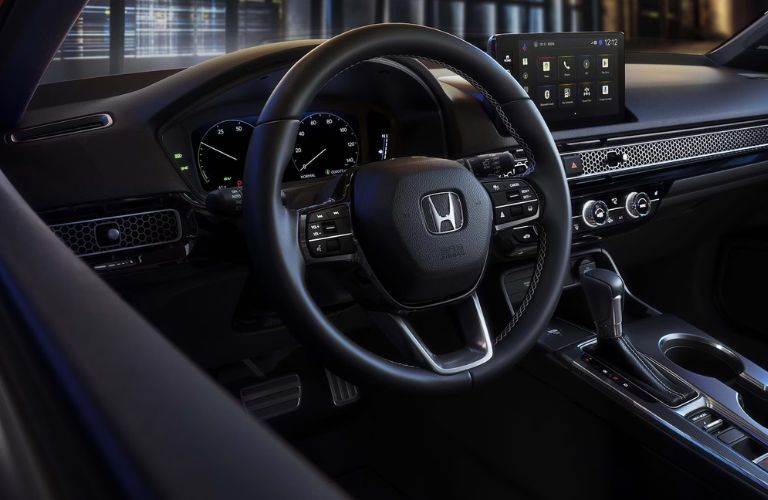dashboard view of the 2025 Honda Civic Hatchback