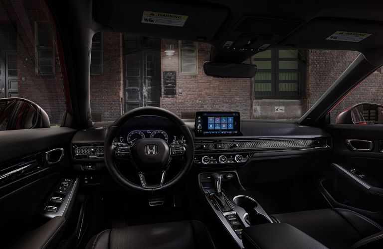 dashboard view of the 2025 Honda Civic Hatchback