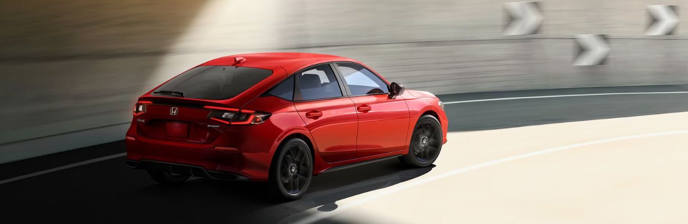 rear quarter view of the 2025 Honda Civic Hatchback