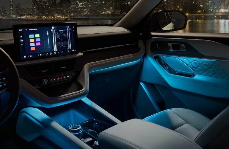 2026 Ford Explorer front seats and display screen
