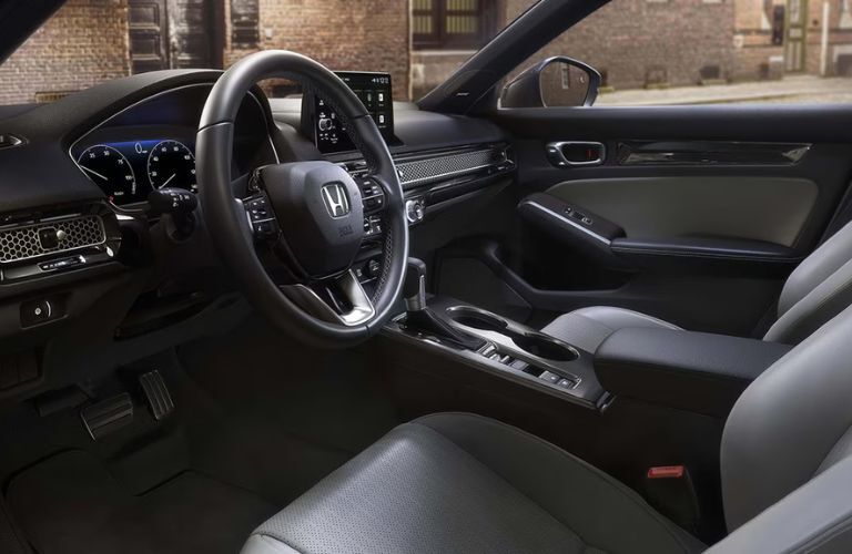 2026 Honda Civic Hatchback Hybrid front cabin interior