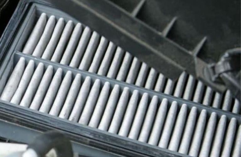 View of cabin air filter View of cabin air filter