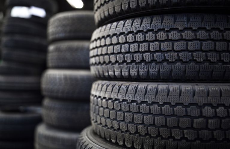 Tires in a stack Tires in a stack