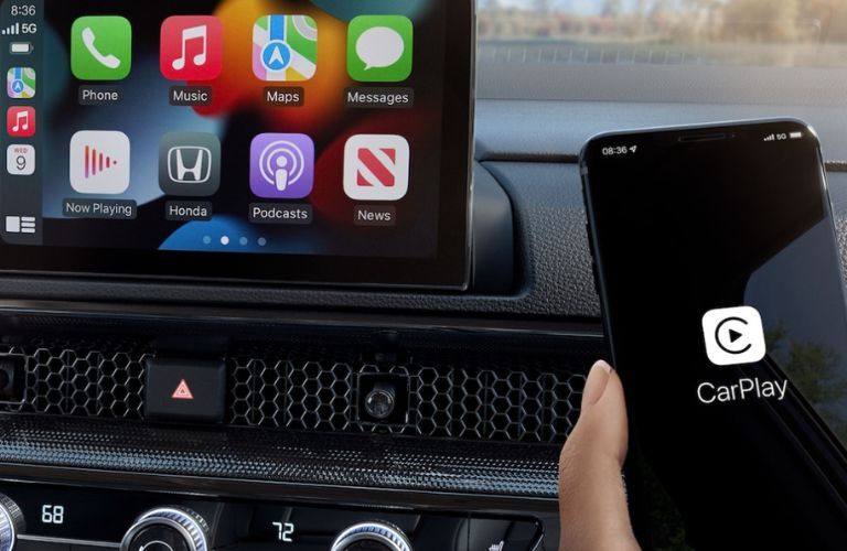 Apple CarPlay connected in the 2025 Honda CR-V