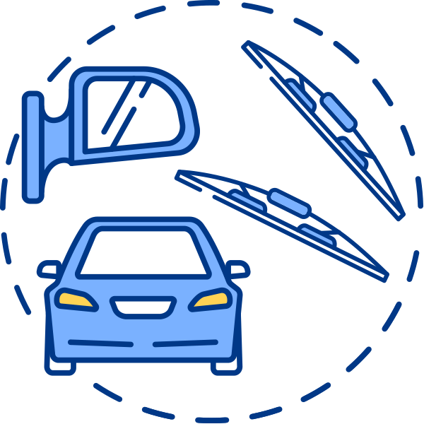 window and glass vehicle services modern icon