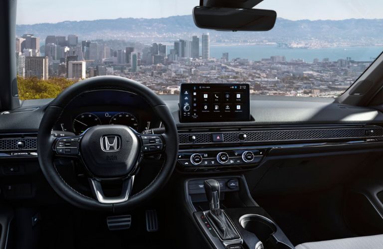 dashboard view of the 2026 Honda Civic