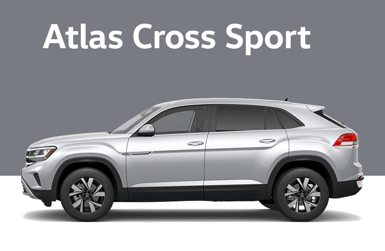 Volkswagen Atlas Cross Sport front and side profile
