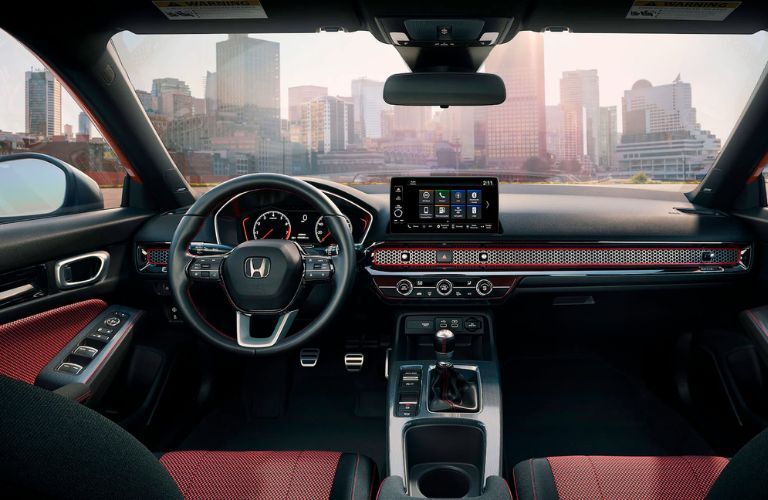 Dashboard view of the 2025 Honda Civic Si
