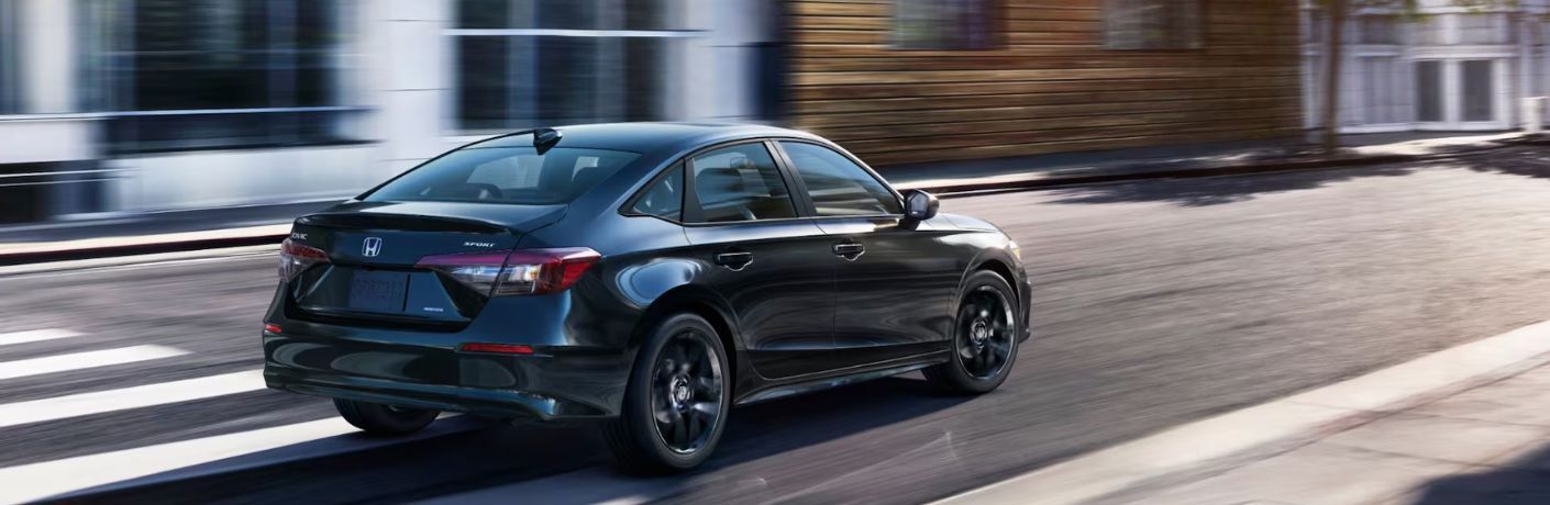 rear quarter view of the 2026 Honda Civic Sedan