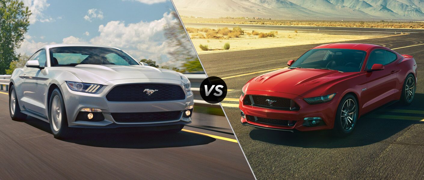 2015 Ford Mustang EcoBoost vs 2015 Ford Mustang GT