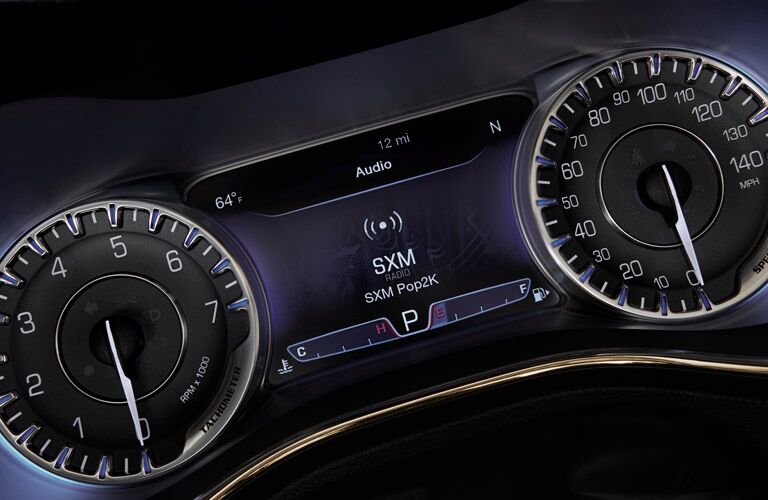 2016 Chrysler 200 Backlit dashboard