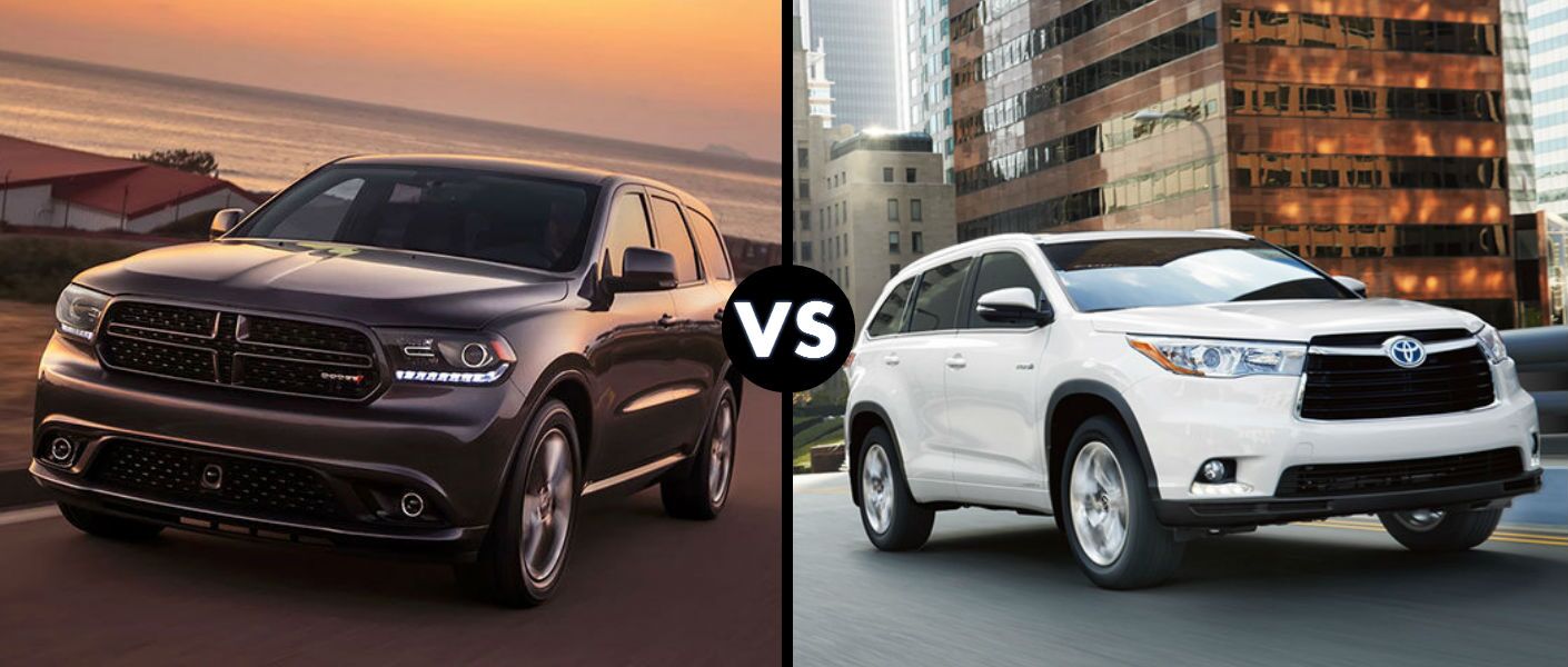 2016 Dodge Durango vs 2016 Toyota Highlander