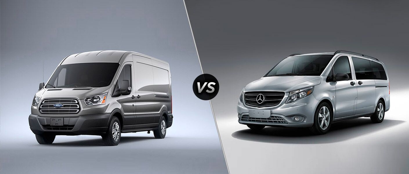 Compare the 2015 Ford Transit vs 2016 Mercedes Metris.