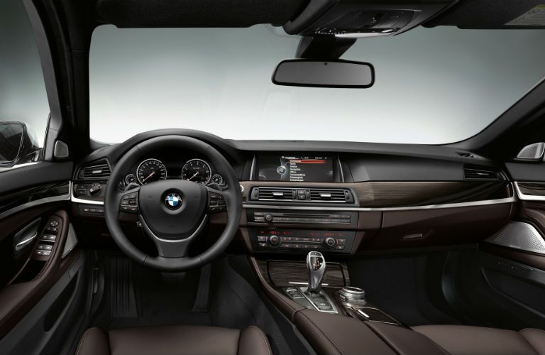 2015 BMW 5-Series Interior Technology Steering Wheel Leather Topeka