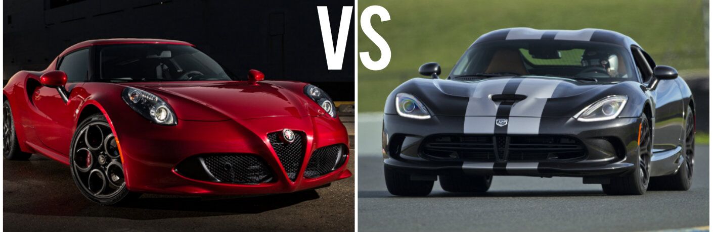 2015 Alfa Romeo 4c Vs 2015 Dodge Viper