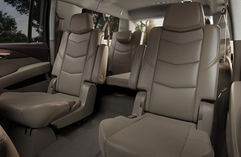 view of the rear seats of the 2016 Cadillac Escalade