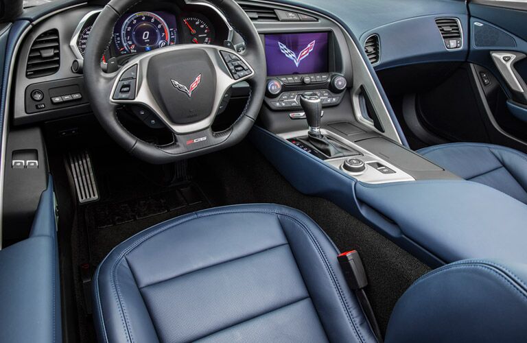 Driver cockpit of the 2016 Chevy Corvette