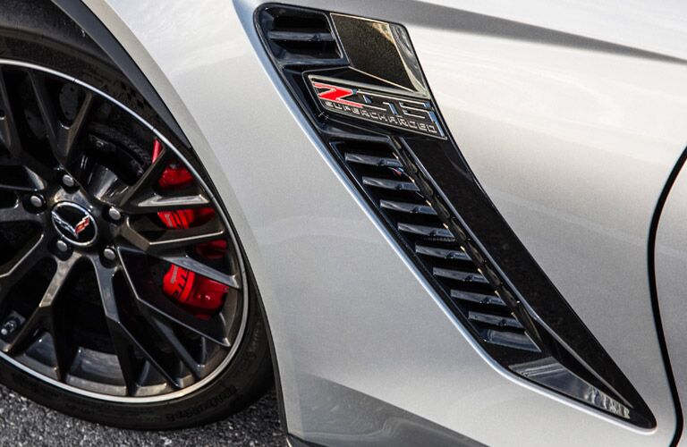 stylish front of the 2016 Chevy Corvette